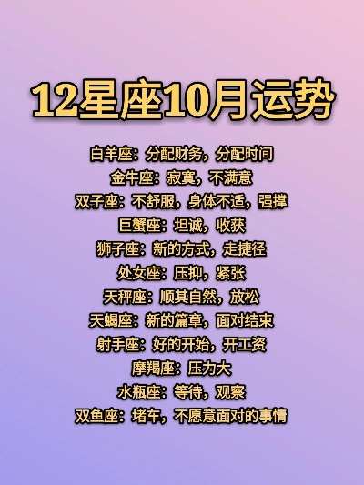十月二十日什么星座（解密十月二十日的星座运势）