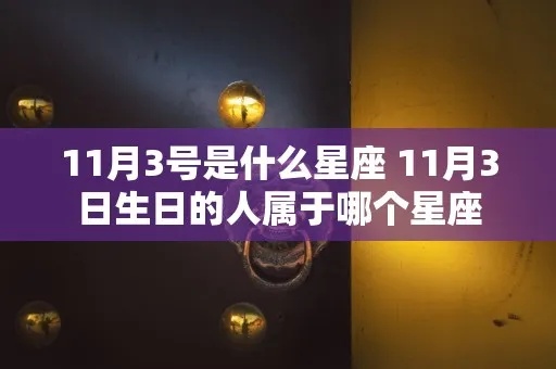 十一月三日是什么星座（寻找十一月三日出生的星座）