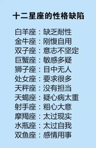 十二星座性格特点大揭秘，十二星座配对指南