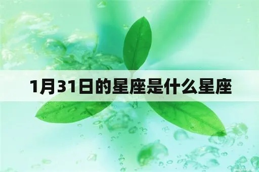 1月31日是什个星座，1月31日生日星座特点解析