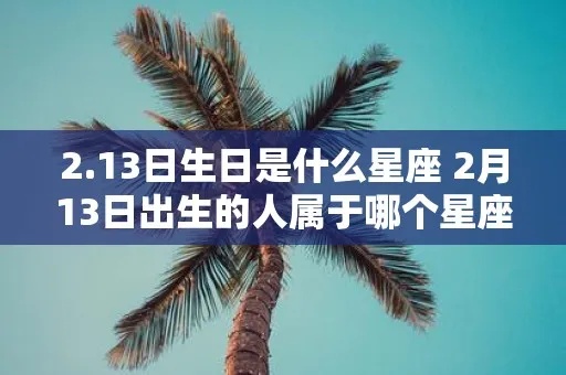 2月17日生日的是什么星座，2月17日星座特点解析