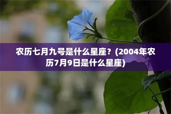 农历七月十九什么星座（了解农历七月十九的星座是什么）