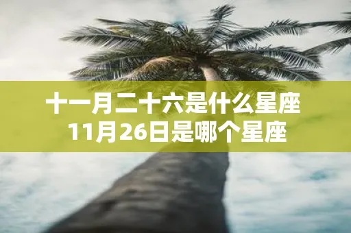 11月26日什么星座（知晓11月26日的星座运势）