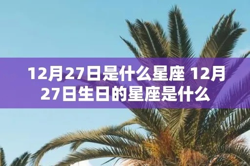 12月7日是什么星座（生日星座查询）