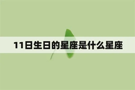 11.09生日星座是什么？11.09星座性格特点解析