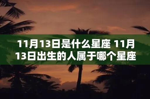 11月13日是什么星座的？11月13日星座特点解析