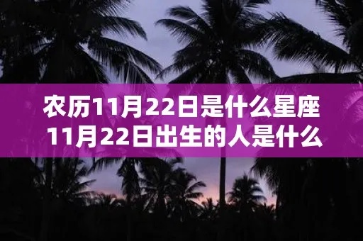 农历12月21日是什么星座，农历12月21日出生的人性格特点分析