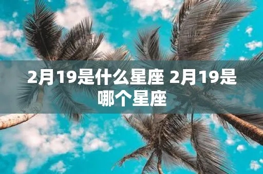 阳历2月19日是什么星座（星座查询）