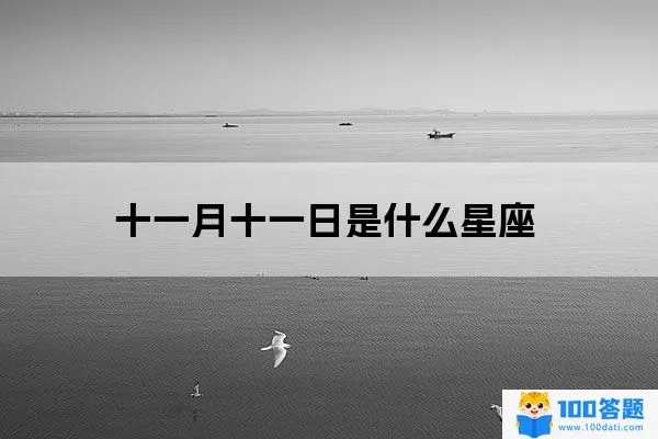 十一月十一号是什个星座,十一月十一号生日星座特点