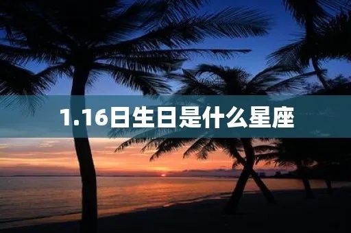 一月二十六是什么星座，一月二十六生日星座特点解析