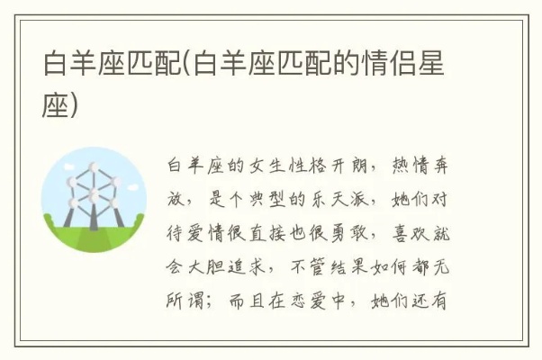 白羊座和什么星座最配,星座配对指南
