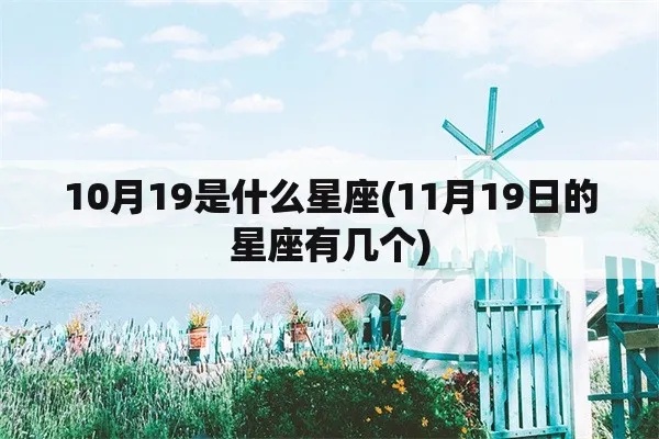 10月19是什么星座（10月19日出生的人属于什么星座）