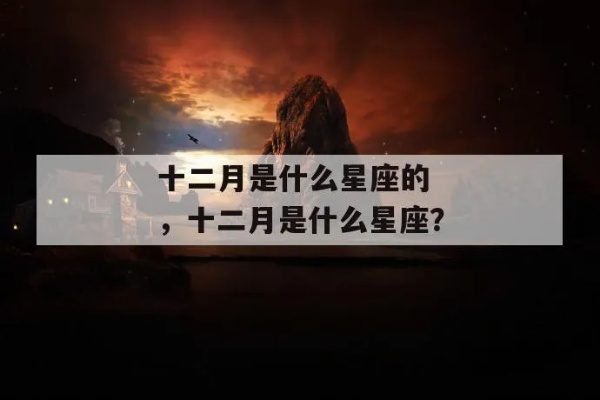 十二月属于什么星座（十二星座之十二月）