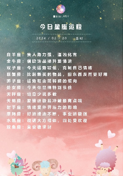 2月20日生日星座有哪些？2月20日星座运势分析