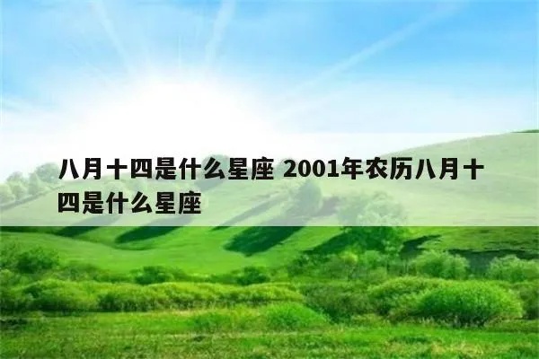 八月初四是什么星座，八月初四出生的人性格特点解析