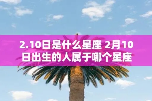 二月10号是什么星座（二月10日出生的人属于哪个星座）