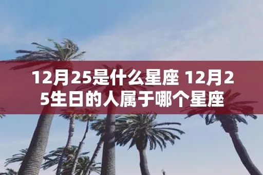 12.25是什么星座（12月25日生日的人属于什么星座）