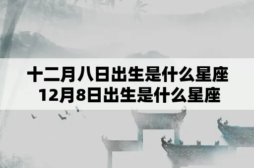 12.8是什么星座（12月8日生日星座是什么）