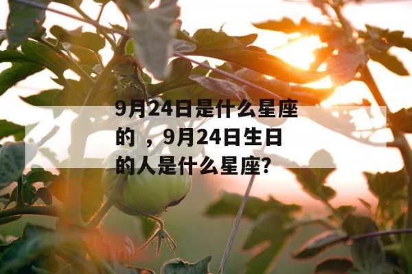 九月24是什么星座（九月24日生日的人属于什么星座）