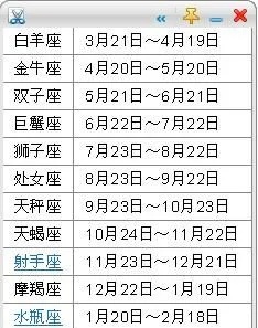 农历十月二十二是什么星座，农历生日对应星座查询