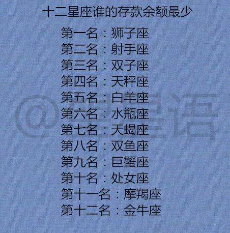 什么星座的人最少，十二星座人口分布排名