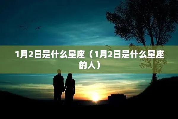 1月2日是什么星座的，1月2日生日星座特点分析