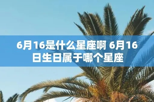 6.6什么星座（6月6日生日的人属于哪个星座）
