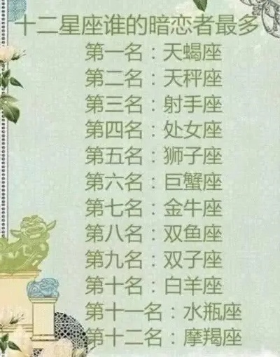 十二星座什么时候谈恋爱（不同星座的恋爱时间表）