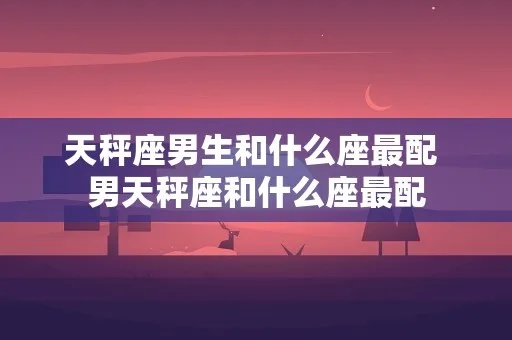 天秤男最配什么星座，天秤男的爱情星座搭配指南
