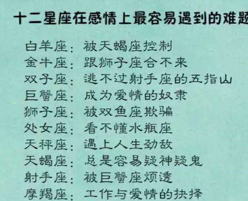 什么星座最垃圾（十二星座评价）