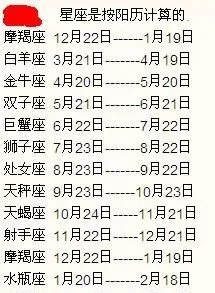 农历4月16是什么星座,生肖和星座对应查询