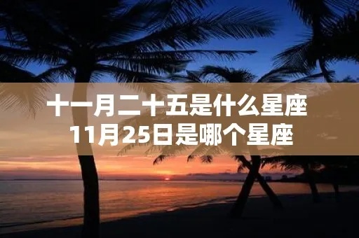 11月25号什么星座（11月25日星座运势解读）
