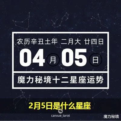2月5号什么星座（2月5日出生的人属于哪个星座）