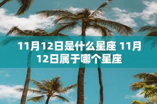 11月12日是什么星座？11月12日生日星座特点解析