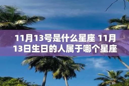 十一月二十三是什么星座（十一月二十三日出生人的星座是什么）