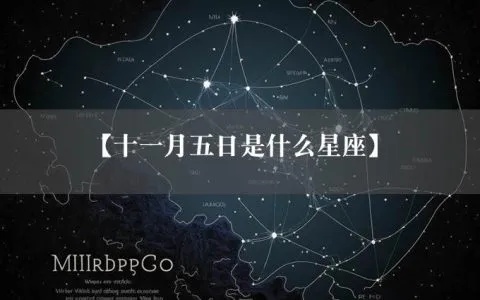 十一月初五是什么星座，十一月初五出生的人属于什么星座