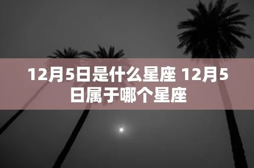 12月5日是什么星座的（星座查询指南）