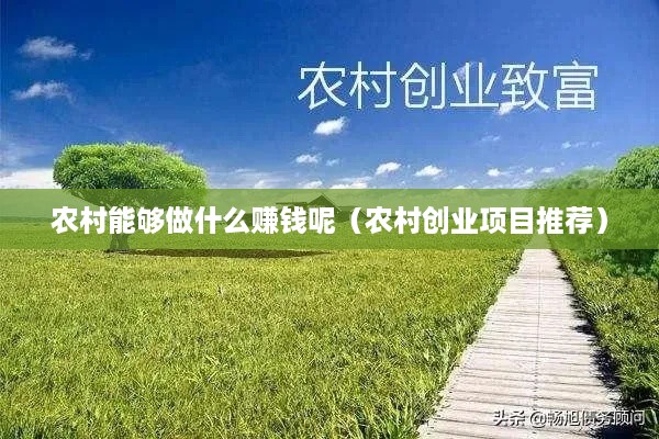 农村能够做什么赚钱呢（农村创业项目推荐）