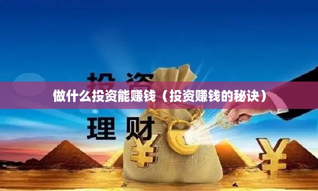 做什么投资能赚钱（投资赚钱的秘诀）