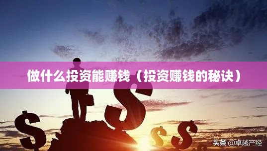 做什么投资能赚钱（投资赚钱的秘诀）