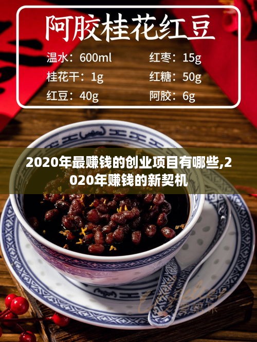 2020年最赚钱的创业项目有哪些,2020年赚钱的新契机