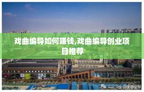 戏曲编导如何赚钱,戏曲编导创业项目推荐