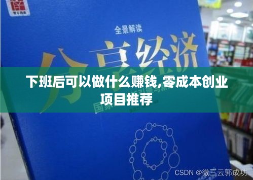 下班后可以做什么赚钱,零成本创业项目推荐