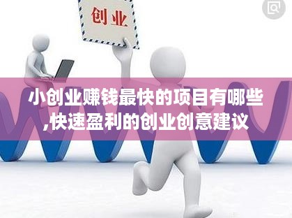小创业赚钱最快的项目有哪些,快速盈利的创业创意建议