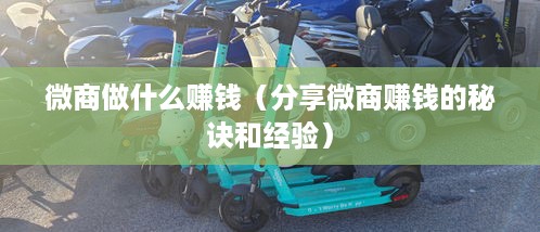 微商做什么赚钱（分享微商赚钱的秘诀和经验）