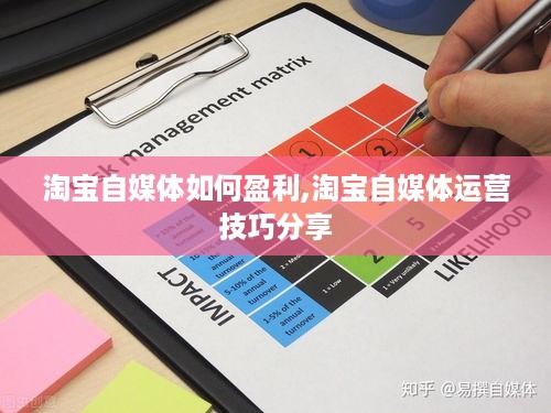 淘宝自媒体如何盈利,淘宝自媒体运营技巧分享