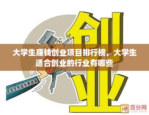 大学生赚钱创业项目排行榜，大学生适合创业的行业有哪些