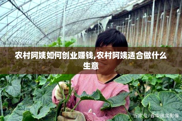 农村阿姨如何创业赚钱,农村阿姨适合做什么生意