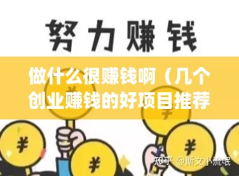 做什么很赚钱啊（几个创业赚钱的好项目推荐）