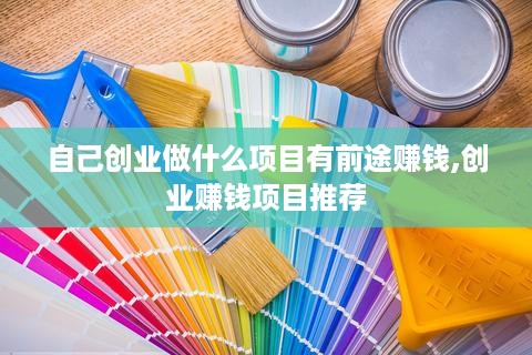 自己创业做什么项目有前途赚钱,创业赚钱项目推荐